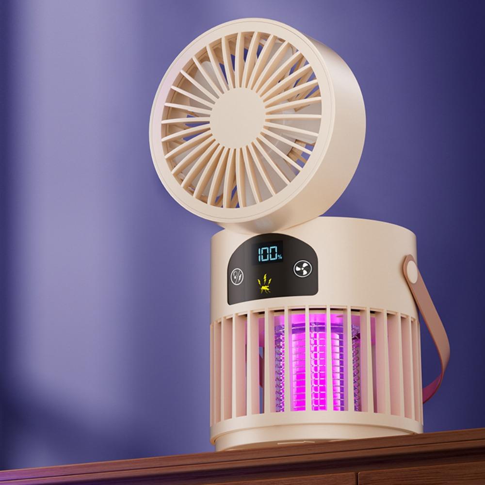 Wall Hanging Mosquito Killer Lamp Fan 3-in-1 Flying Insect Trap Bug Zapper Trap Lamp  Outdoor