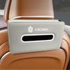 MAIFANGQI Car Tissue Suitable for Crown Car Tissue Paper Towel Tissue Box for Headrest or Large Microfiber Waterproof and Easy to Elastic Strap Black