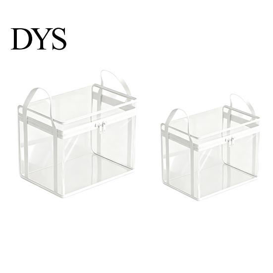 Kids Toy Storage Box Transparent Clothes Bag, with Sturdy Handles, Durable Plastic Visibility High-strength Bin Book Organizer, Moisture-proof