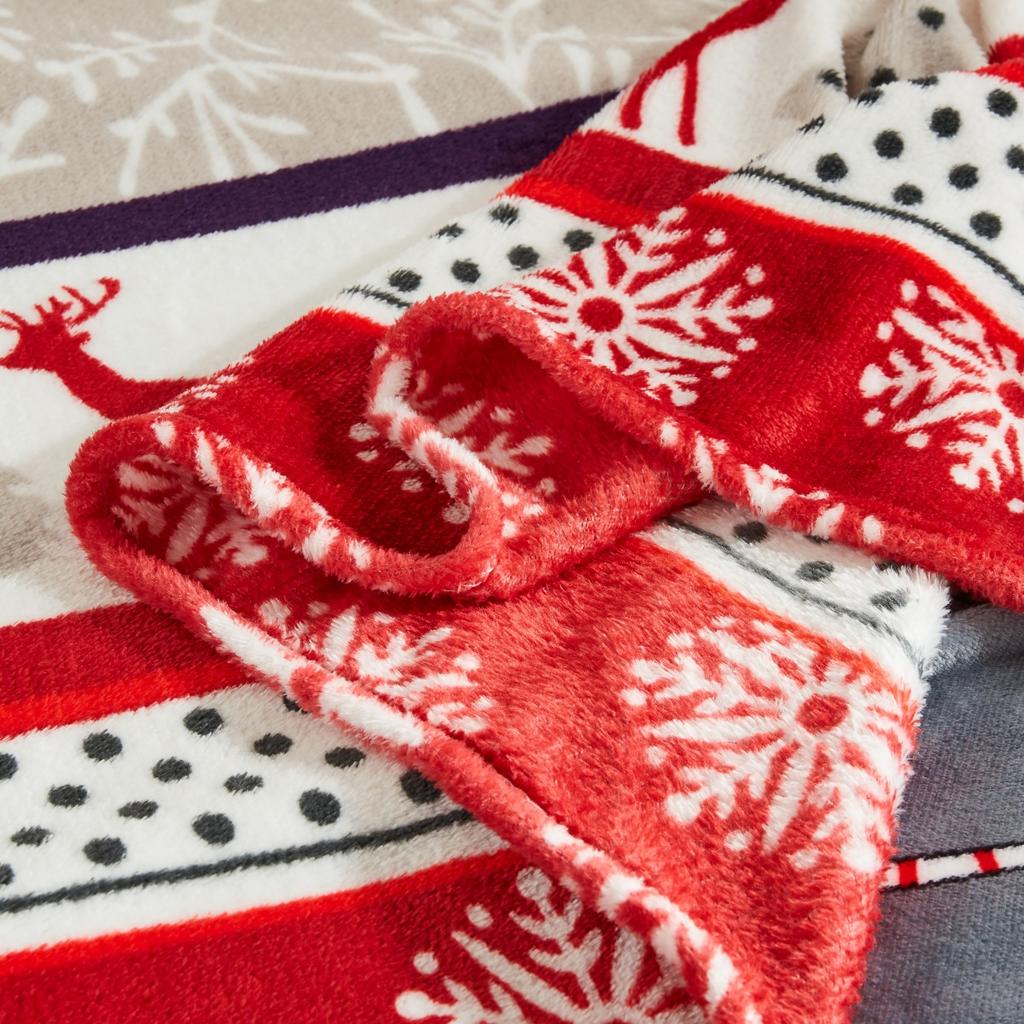 Christmas Blanket Soft Long Plush Bed Cover Blanket Fluffy Faux Fur Bedspread Blankets For Beds Couch Sofa