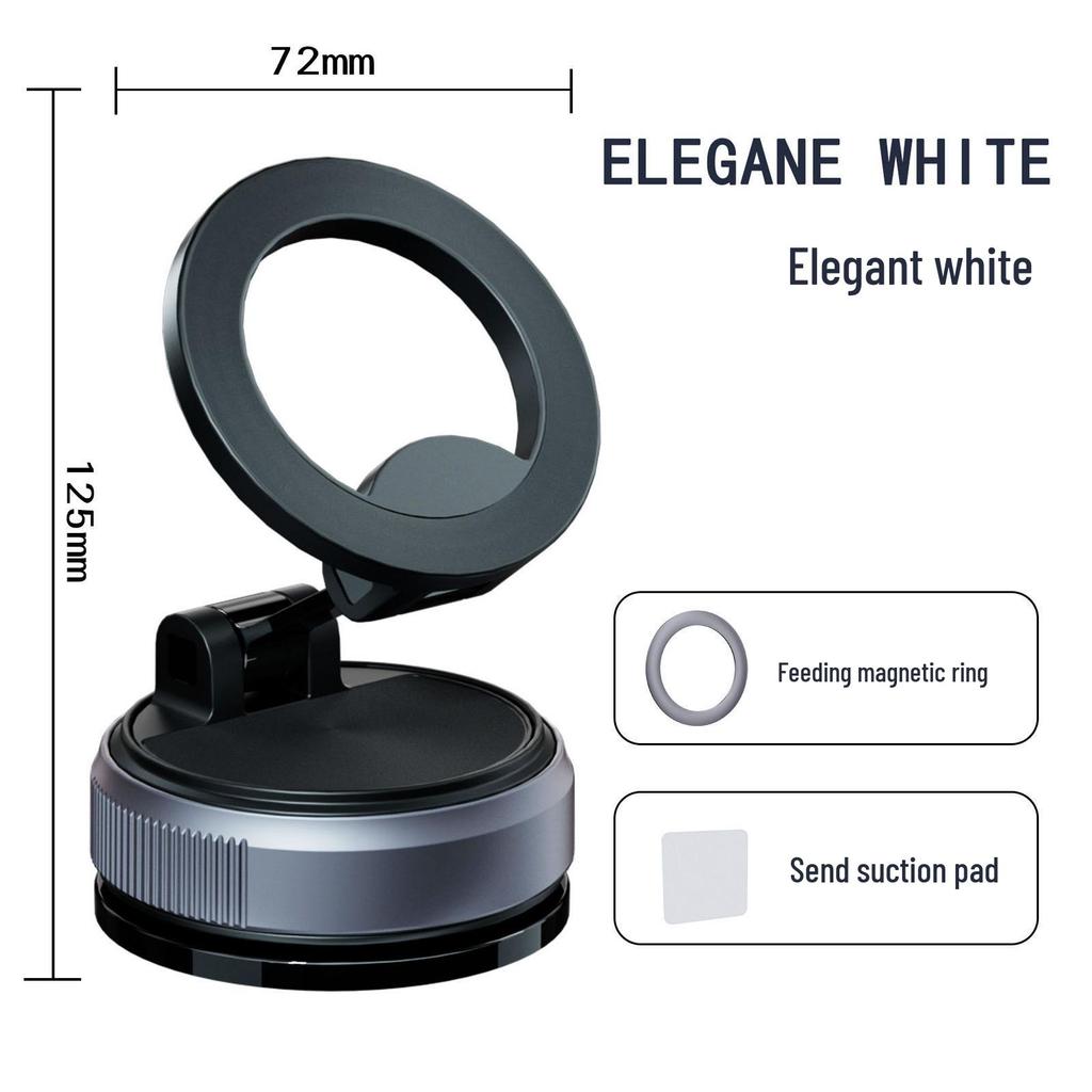 360° Rotation Magnetic Car Phone Holder with Vacuum Suction
