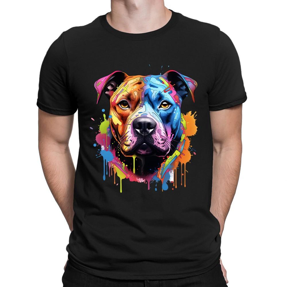 Staffordshire Bull Terrier Staffy Dog Puppy Owner Mens Womens T-Shirts Top #DNE