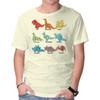 Unisex Crew Neck T-Shirt Origami Saurs Graphic Short Sleeve Casual Tee