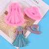Dress/Hat Shaped Silicone Mold Handmade Mould Candle Soap Making Mold for DIY