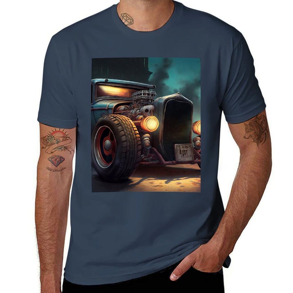 Rat Rod Car Tshirt Novelty Graphic Tee Shirt