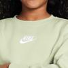 Nike Sweatshirt Fashion Comfortable Versatile Crew Neck Fleece Lined Thermal Light Green Teenagers DD7473-343