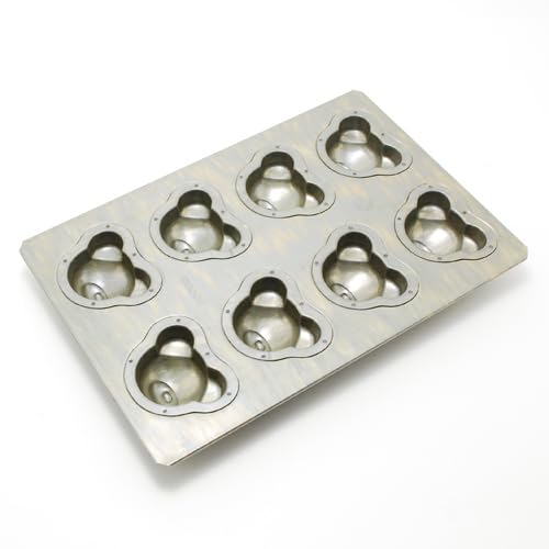 Tomizawa Shoten (TOMIZ) cuoca x CHIYODA Kuma-chan 8-piece Mold (Muffin/Madeleine Mold/Chiyoda Metal/Baking Mold/Baking Sheet/Pastry Making)
