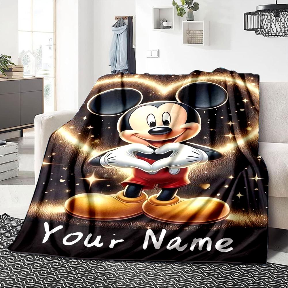 Custom Name Princesses Together blanket for Couch & Bed, Plush Cozy Fuzzy Blanket Super Soft & Warm Blankets for Fall and Winter. 0908120