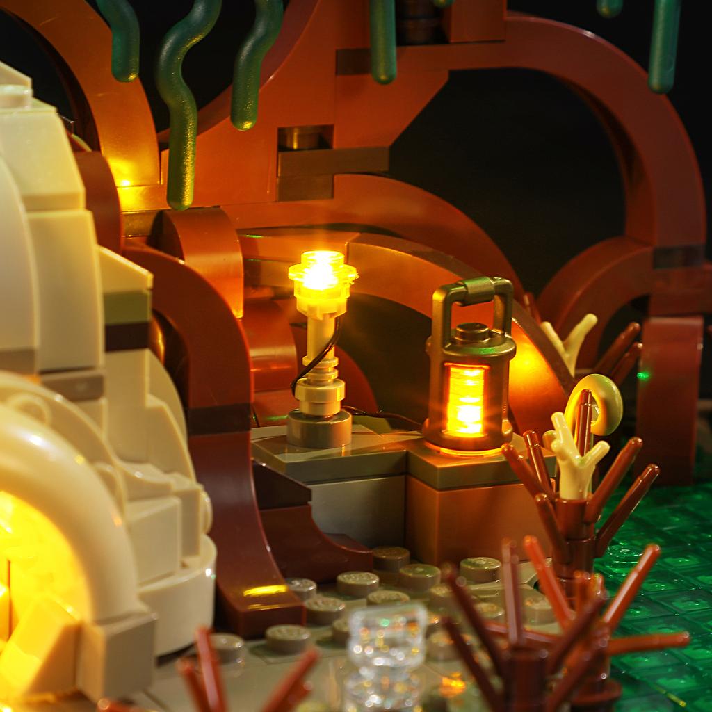 DIY LED Lighting Kit For LEGO Star Wars 75330 Dagobah Jedi Training Diorama Building Block Toys Decoration Adjustable Lighting Accessories