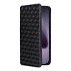 For iPhone 17 Pro Case Wallet Rhombus Imprinted Leather Phone Cover