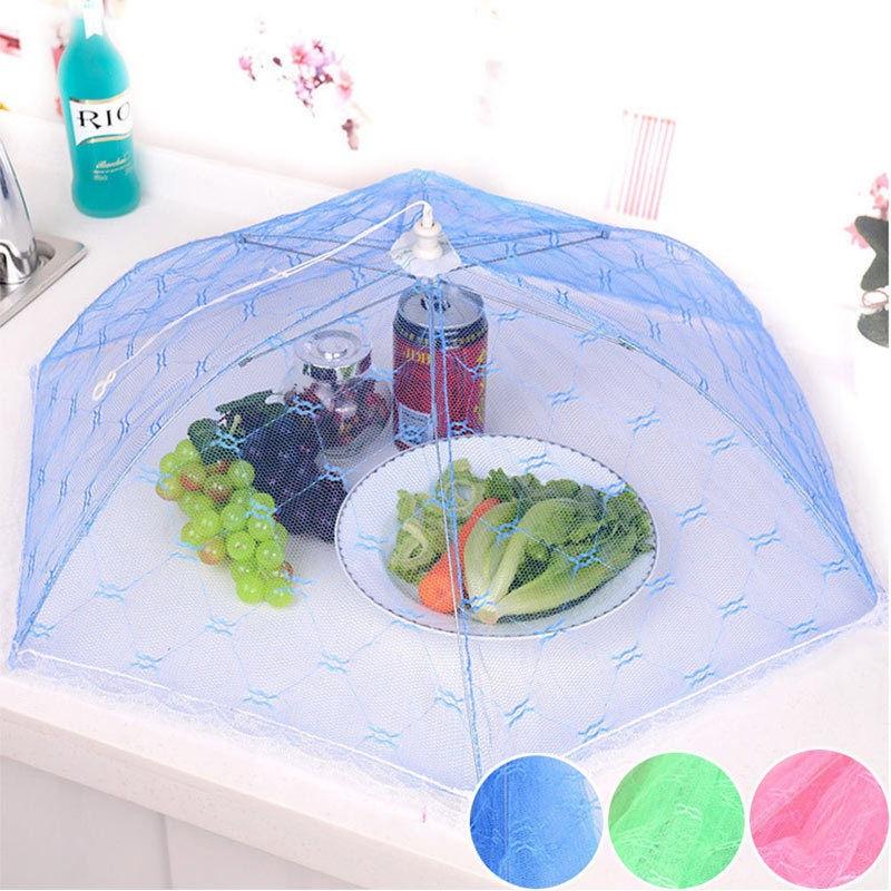 Fold Food Cover Tent Umbrella Collapsible Cake Covers Lace Mesh Net Insect New Fold Food Cover Tent Umbrella Collapsible Cake Covers Lace Mesh Net Insect New
