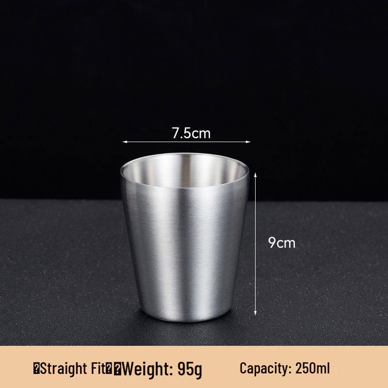 Korean Style Double Wall Hammered Stainless Steel Cup - Insulated & Drop-Resistant for Outdoor Use