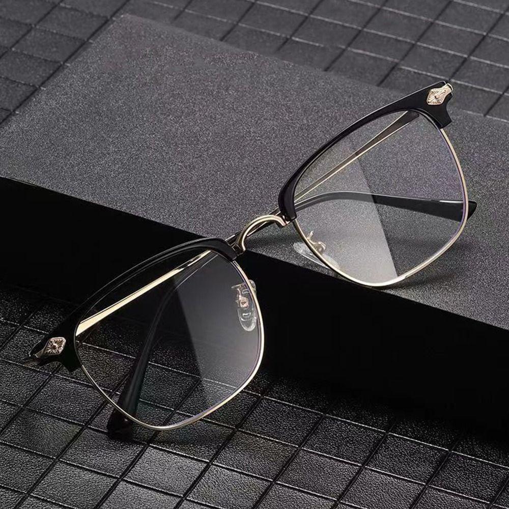 Portable Reading Glasses Anti-Blue Light Hyperopia Glasses Fashion Ultra Light Frame  Men Women