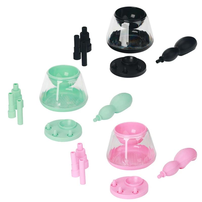 

Профессиональный электрический очиститель кистей для макияжа, автоматическая быстрая стирка и сушка, очистка кистей для макияжа, инструмент для машинной стирки розовый