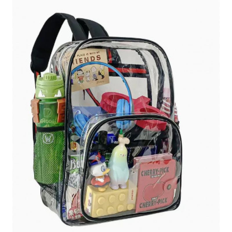 Transparent Waterproof PVC School Backpack - Large Capacity, Hot Sale