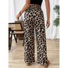 New Leopard Print Casual Pants for Women Straight-leg Pants Trendy Wide-leg Pants