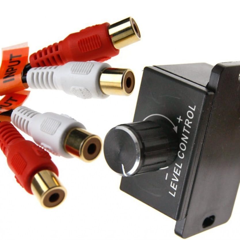 [CRSHIP] Volume Adjuster, Car Home Audio Amplifier Base RCA Gain