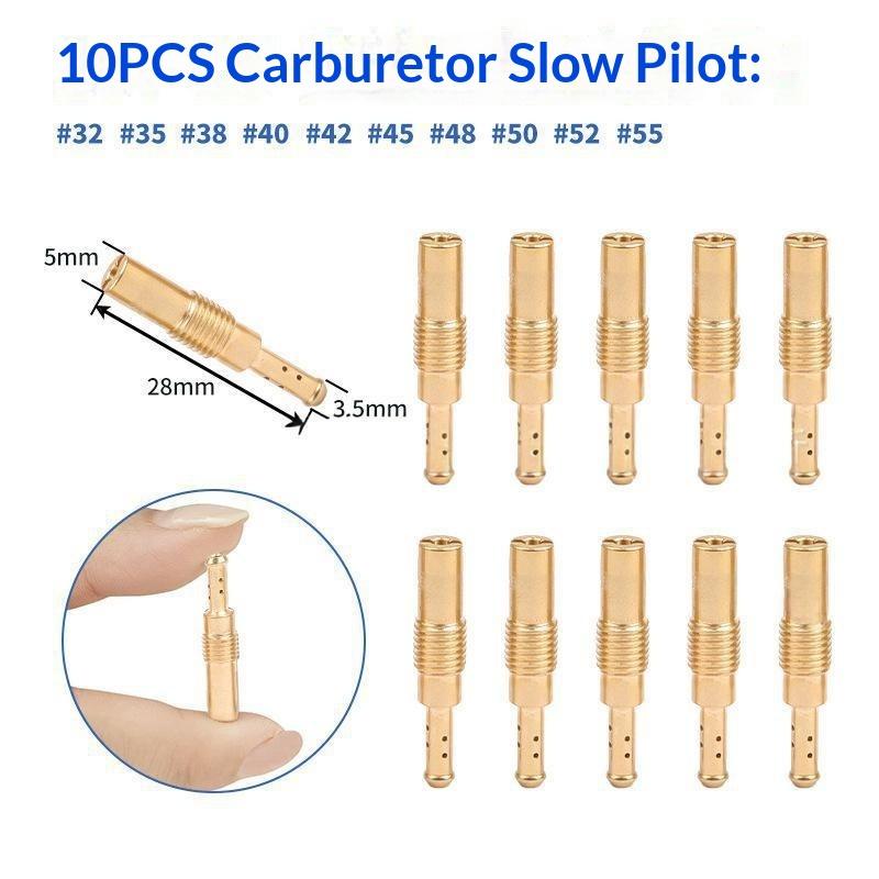 40Pcs Carburetor Main Jet Kit Include Main Jets Slow Jet For Pwk Cvk Pe Oko Carb Koso