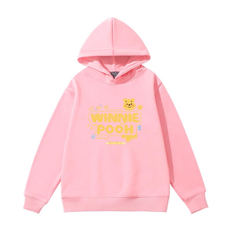 Bear letter printed autumn casual and comfortable hooded sweatshirt