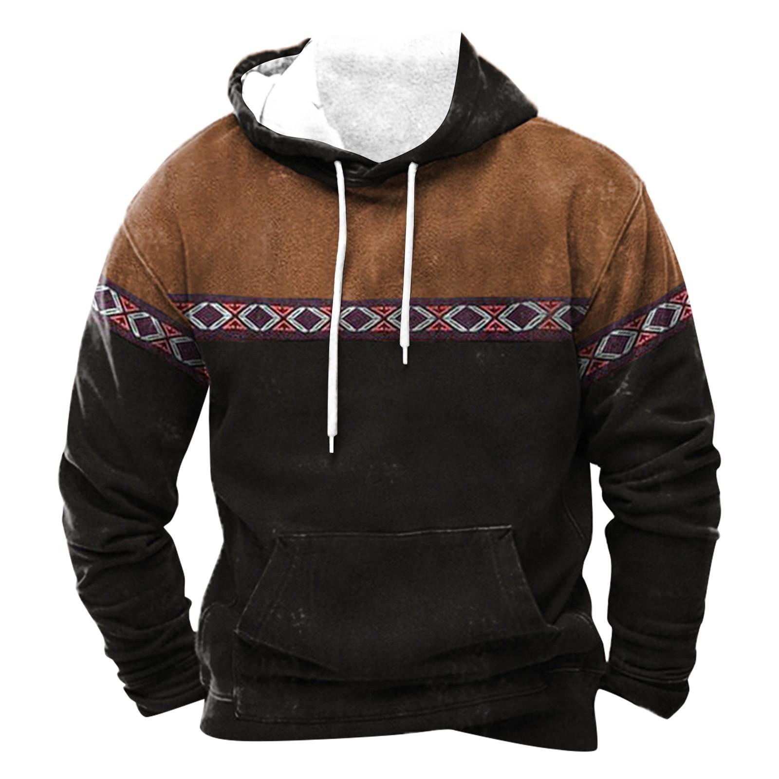 

Модний вільний чоловічий і жіночий светр з довгим рукавом і капюшоном XXXXL