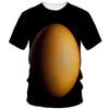 Creative Funny Egg 3d Printed T Shirt Men Summer Short Sleeve Harajuku Casual Loose