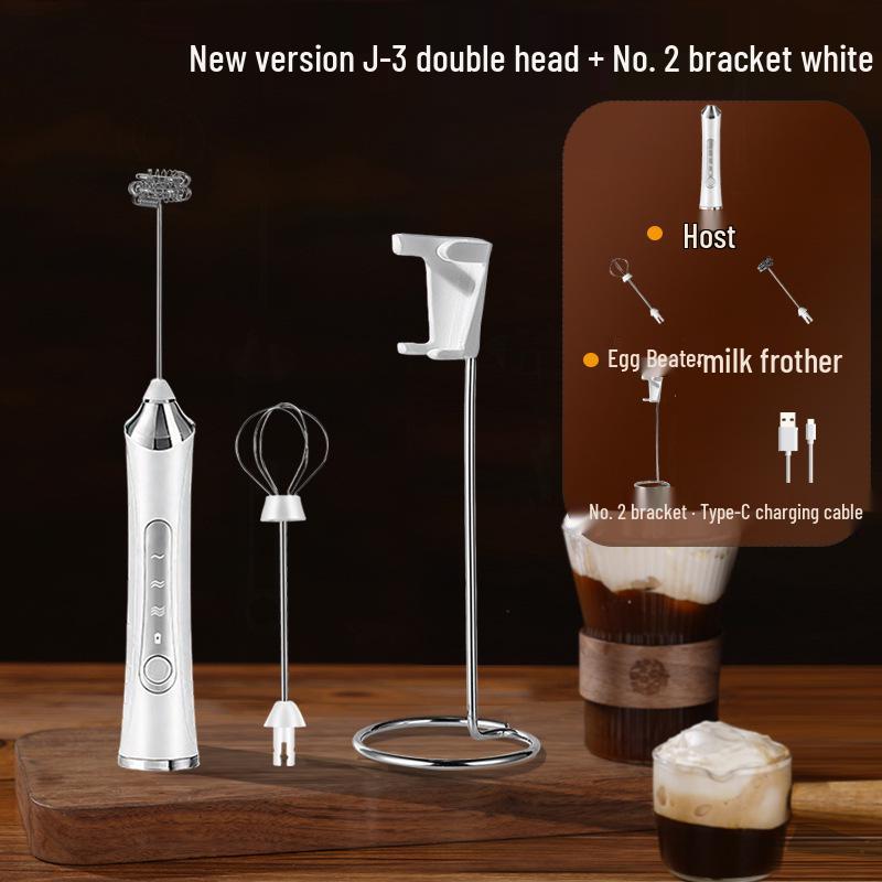 Portable Rechargeable Handheld Electric Milk Frother & Coffee Mixer