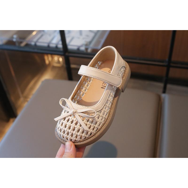 Dívčí módní princeznovské boty | Prodyšné měkké balerínky s mašlí pro batolata a malé děti Elegantní třpytivé Mary Janes