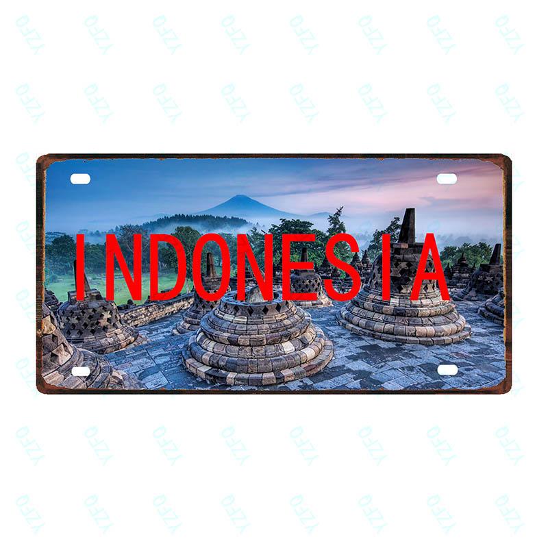30X15cm City County Sign Plaque Metal Vintage Travel Souvenir Wall Home Cafe Shop Restaurant Decoration  Poster Cuadros DC-0085B