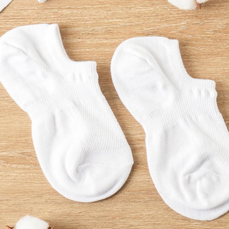 Popcorn   Kiki Dame S 90 Graders Rettvinkelsokker Hvit