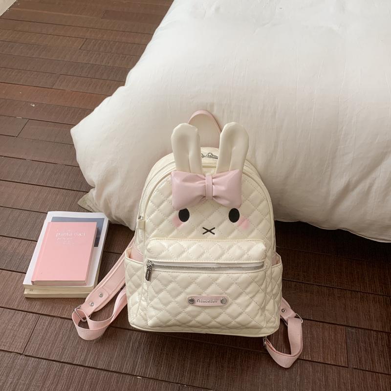 Schoolbag Japanese bow diamond kitty backpack 1011 new girl cute large capacity commuting backpack