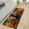 1Pcs Tiger Pattern Floor Mat Modern Kitchen Polyester Rug Non-Slip Colorful Indoor Carpet, For Home Bathroom Bedroom Living Room Decor
