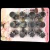 Ruhan 3-Pack 12-Piece Stainless Steel Cream Piping Nozzle Set