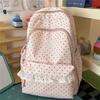 College-Stil Wellenpunkt Student Schulrucksack Damen Spitze Rucksack
