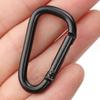 4 Pcs Heavy Duty Spring Snap Hook Small Mountaineering Buckle D Rings Clip Hook Climbing Carabiner Keychain Clip
