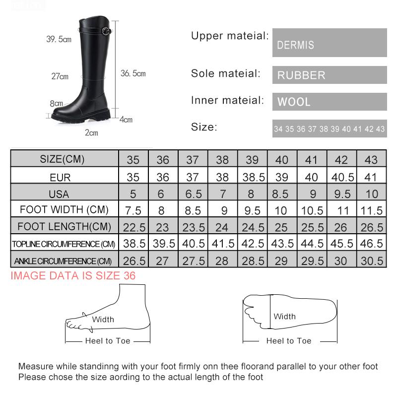 Fashion AIYUQI High Boots Female Genuine Leather 2025 New Winter Wool Warm Women's Long Boots Large Size Riding Boots Women