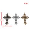 Hollow Cross Charms Multi Color Alloy Pendants For Gothic Christian Jewelry Accessories