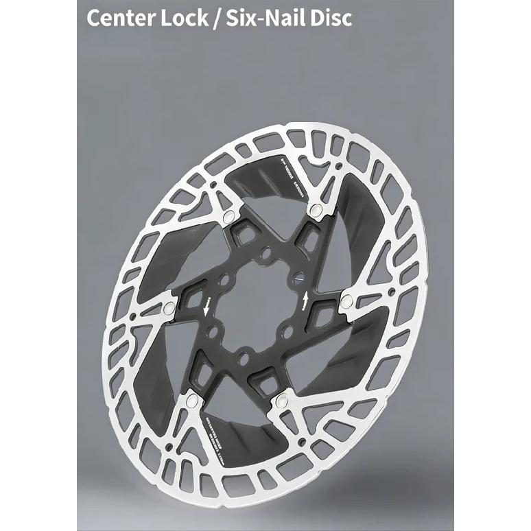 Floating Heat-Dissipating Brake Rotors for Road & Mountain Bikes, 6-Bolt & Center-Lock Discs