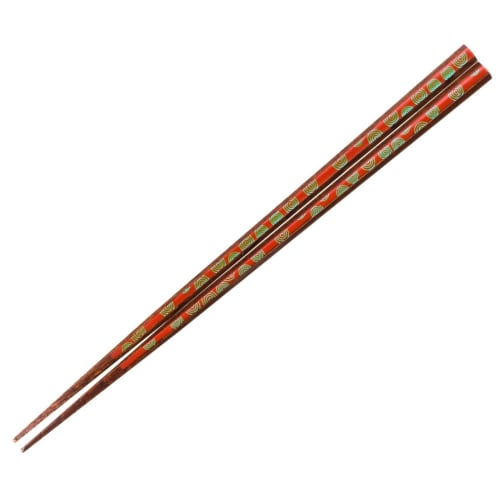 A Pair of Japanese Chopsticks, Mizusumashi R, 23cm, Red
