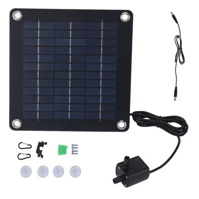 Pannello Solare Monocristallino da 20W con Fontana per Laghetto da Giardino Kit Pompa DC12V Altezza di Prevalenza Pompa 9.8ft 240L/H