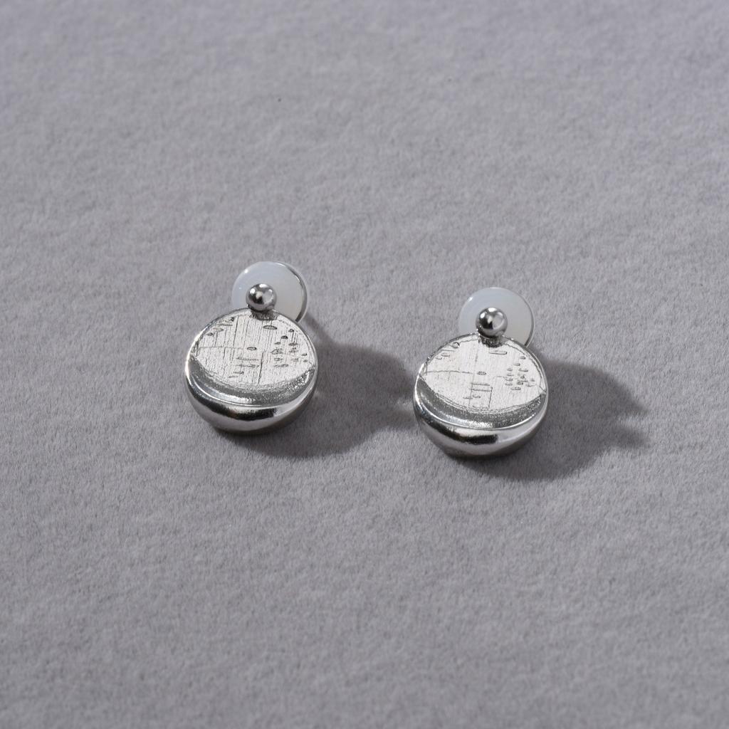 Simple High-End Metal Copper Plated 18K Real Gold, Unique Individual Stud Earrings, Niche Design, Versatile Earrings