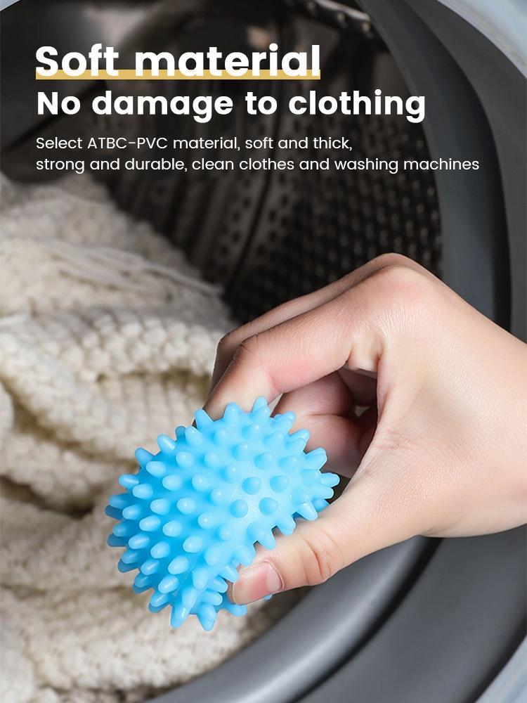 4Pcs TPR Dryer Ball Reusable Laundry Ball Washing Machine Drying Fabric Softener Ball for Home Clothe Cleaning Tool Accessrices