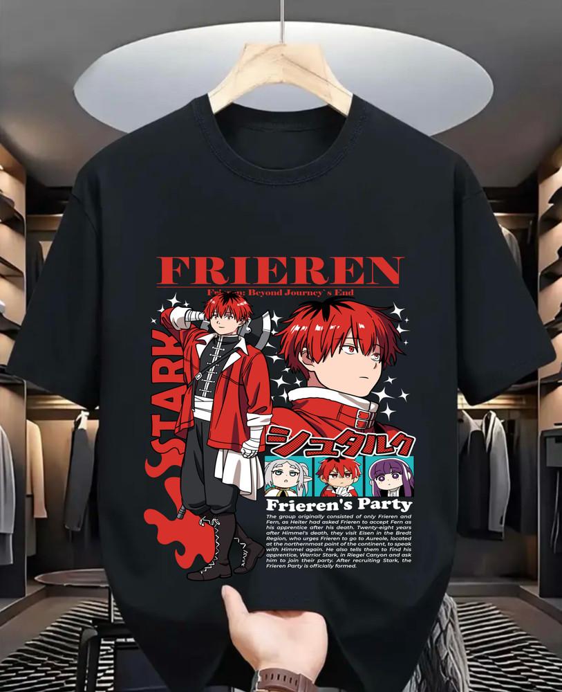 

Футболка Frieren Beyond Journey s End Ферн Старк Девушка Аниме Подарки Футболка Все Размеры XL