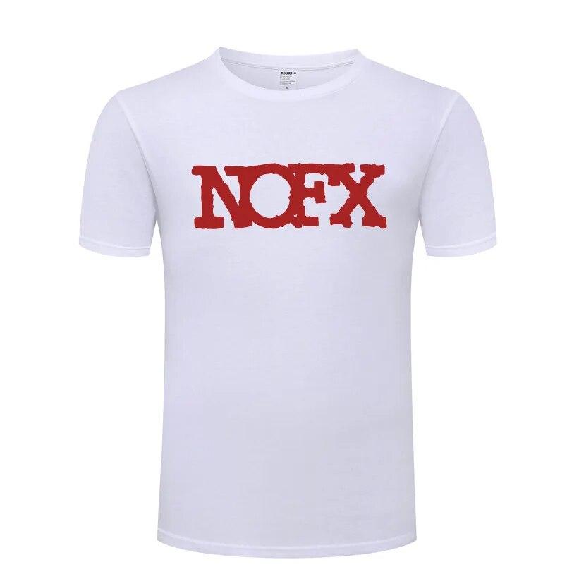 Hudba Punk Rock Trička NOFX Unisex Hip Hop Krátký rukáv O Výstřih Bavlněné Unisex tričko Cool Funny Streetwear Top Tričko Velká velikost Léto