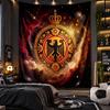 Wall Hanging Tapestry Belgium Football Print Cloth for Living Room Bedroom Home Decor