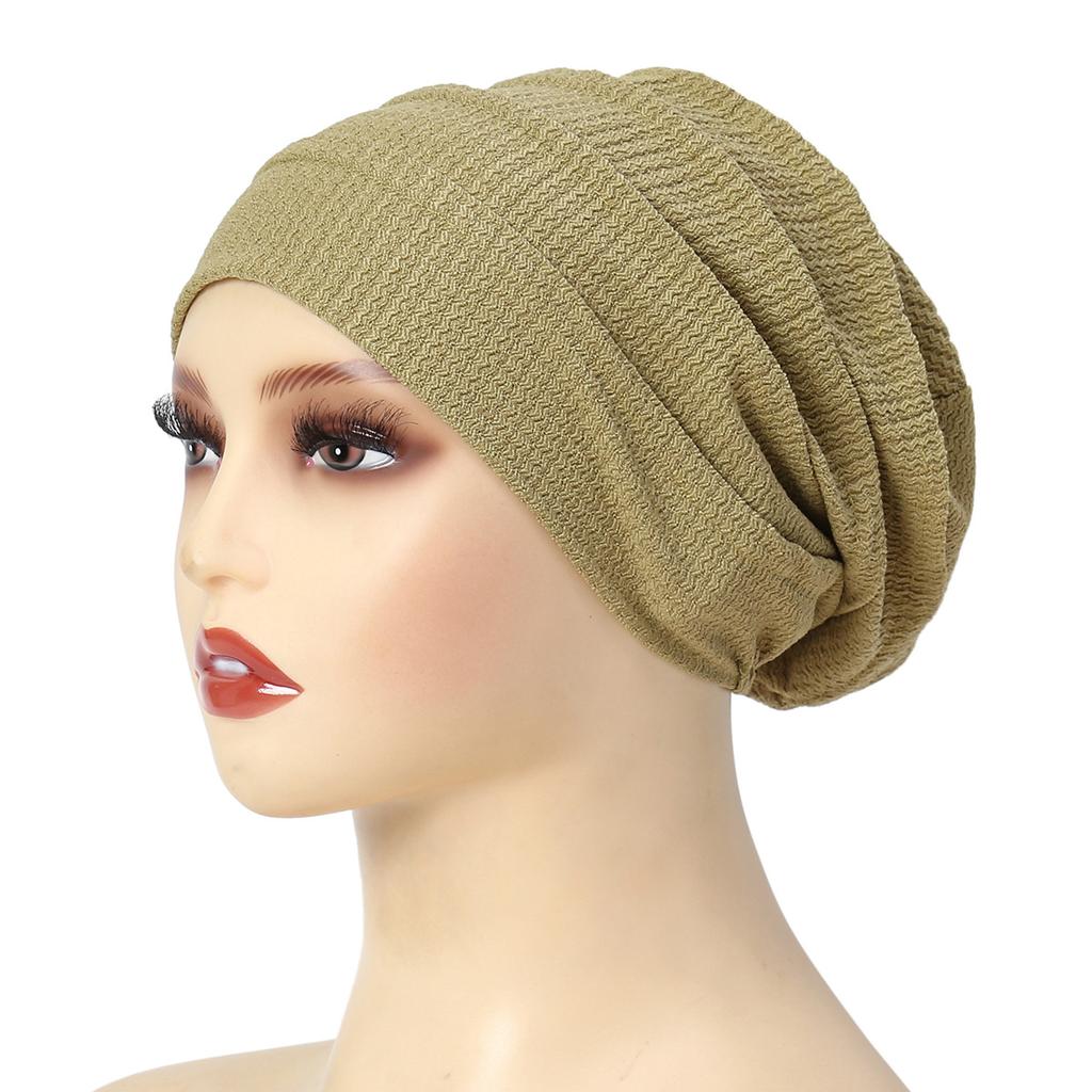 Summer Breathable Ruffled Women's Turban Hat