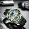 AILANG New Watch Automatic Mechanical Watch Hollow Men's Watch Silicone Tape Watch