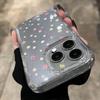 Colorful Macaron Star Transparent Soft Case For iPhone 17 Cases iPhone 16 Pro Max 15 14 Plus 13 12 11 XS X XR 7 8 Glitter Cover