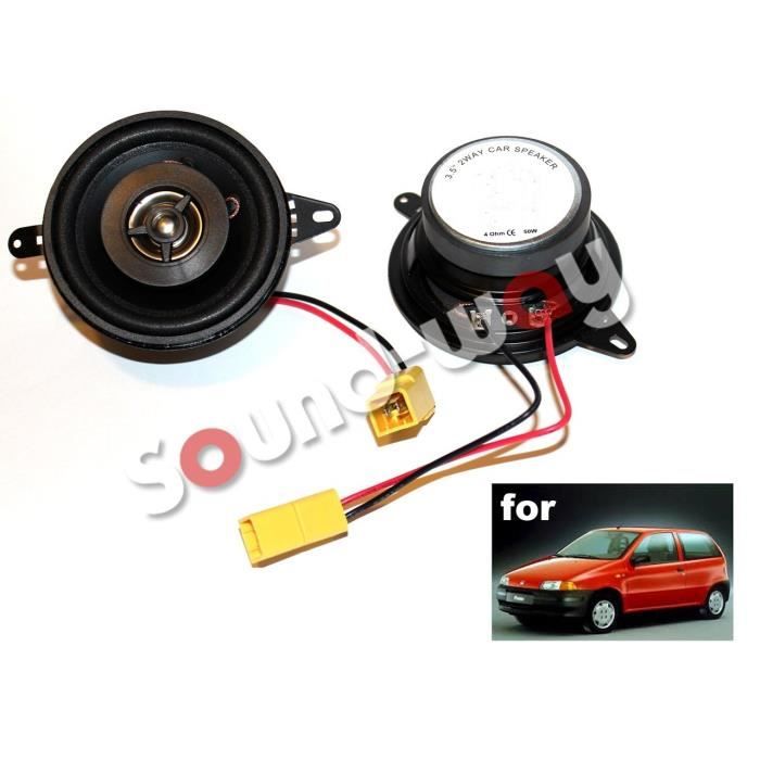 Haut-parleur - fiat - punto 1 - 8,7 cm - 50 watt - 2 voie - filaire
