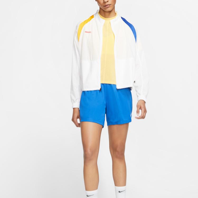 Nike Jackets Women's White/White/University Gold/University Red Stand Collar Moderate Other CK2701-100