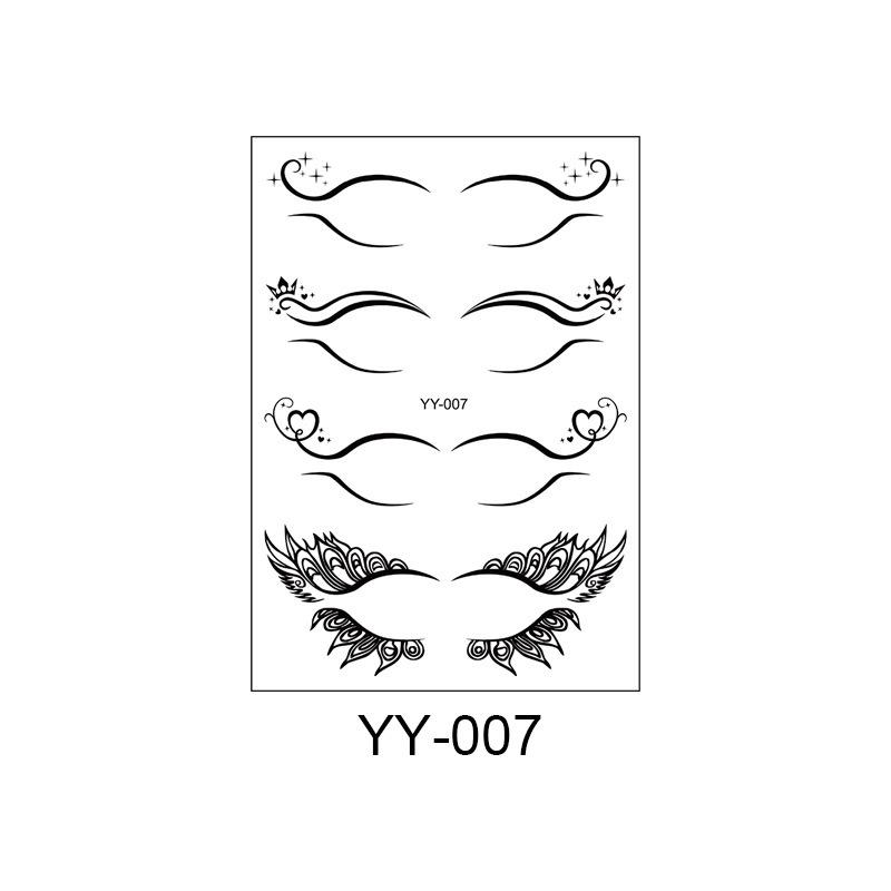Cross Border Makeup Eyelash Tattoo Stickers Ball Waterproof Sweat Resistant Disposable Eye Simulated